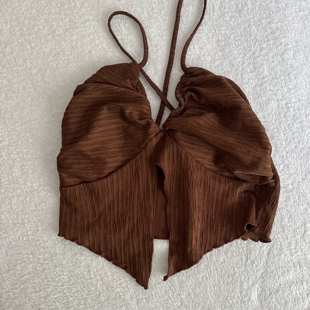 Urban Outfitters Rich Brown strappy Y2K going out tank top women’s camisole
